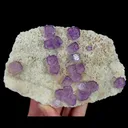 Natural Purple Patterned Fluorite, Mineral Specimen:Guizhou,China (145*95*35MM) - image 4