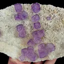 Natural Purple Patterned Fluorite, Mineral Specimen:Guizhou,China (145*95*35MM) - image 2