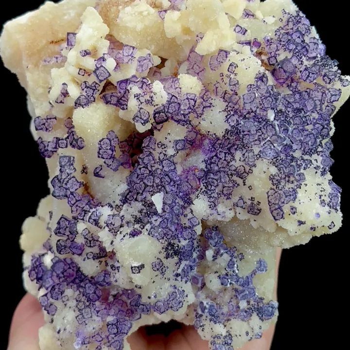 Natural Purple Patterned Fluorite, Mineral Specimen:Guizhou,China (160*135*65MM) image