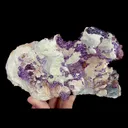 Natural Purple Patterned Fluorite, Mineral Specimen:Guizhou,China (170*70*95MM) - image 1