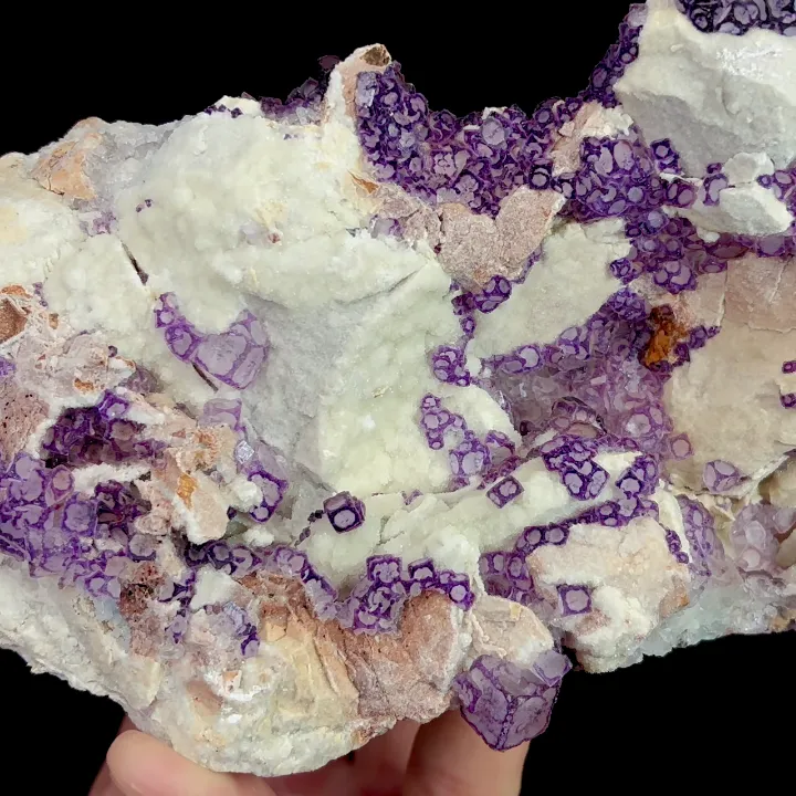 Natural Purple Patterned Fluorite, Mineral Specimen:Guizhou,China (170*70*95MM) - image 3