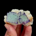 Natural Purple Patterned Fluorite, Mineral Specimen:Guizhou,China (60*35*30MM) - image 1