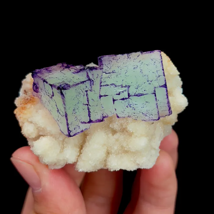 Natural Purple Patterned Fluorite, Mineral Specimen:Guizhou,China (60*35*30MM) - image 3