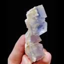 Natural Purple Phantom Cube Fluorite comes from Yaogangxian,Hunan 25*70*25MM - image 3