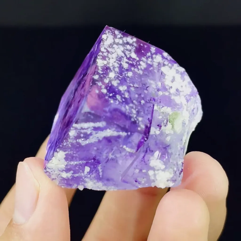 Natural Purple Phantom Cube Fluorite comes from Yaogangxian,Hunnan 35*30*30MM - image 3