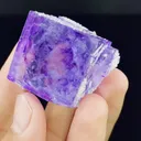 Natural Purple Phantom Cube Fluorite comes from Yaogangxian,Hunnan 35*30*30MM - image 4