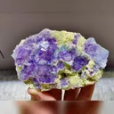 Natural Purple Phantom Cube Fluorite comes from Yindu,Inner Mongolia 95*65*35MM - image 3