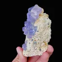 Natural Purple Phantom Cube Fluorite,Mineral Specimen:Yaogangxian,Hunan (60*100*25MM) - image 2