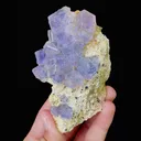 Natural Purple Phantom Cube Fluorite,Mineral Specimen:Yaogangxian,Hunan (60*100*25MM) - image 3