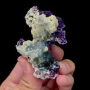 Natural Purple Phantom Fluorite and Apatite and Mica Mineral Specimen,High Quality Specimen,YINDU,INNER MONGOLIA,CHINA(46*31*65mm) - image 4