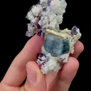 Natural Purple Phantom Fluorite and Apatite and Mica Mineral Specimen,High Quality Specimen,YINDU,INNER MONGOLIA,CHINA(46*31*65mm) - image 3