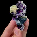 Natural Purple Phantom Fluorite and Apatite and Mica Mineral Specimen,High Quality Specimen,YINDU,INNER MONGOLIA,CHINA(46*31*65mm) - image 2