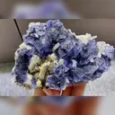 Natural Purple Phantom Fluorite and Arsenopyrite and Quartz Symbiosis Inner Mongolia,China 130*80*40MM - image 3