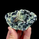 Natural Purple Phantom Fluorite and Arsenopyrite, Mineral Specimen: Inner Mongolia,China (85*50*25MM) - image 2