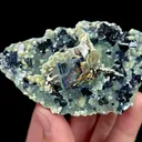 Natural Purple Phantom Fluorite and Arsenopyrite, Mineral Specimen: Inner Mongolia,China (85*50*25MM) - image 3