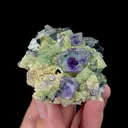 Natural Purple Phantom Fluorite and Arsenopyrite Mineral Specimen,High Quality Specimen,YAO GANG XIAN,HUNAN,CHINA(56*45*68mm) - image 1