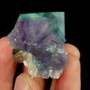Natural Purple Phantom Fluorite and Arsenopyrite, Mineral Specimen:Yaogangxian,Hunan (25*30*20MM) - image 2