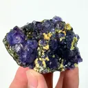 Natural Purple Phantom Fluorite and Arsenopyrite, Mineral Specimen:Yaogangxian,Hunan (65*45*20MM) - image 3