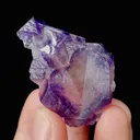 Natural Purple Phantom Fluorite and Bismuthinite, Mineral Specimen:Yaogangxian,Hunan (45*30*20MM) - image 4