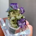 Natural Purple Phantom Fluorite and Calcite Coexist comes from Yaogangxian,Hunan 30*25*30MM - image 2