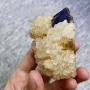 Natural Purple Phantom Fluorite and Calcite comes from Yaogangxian,Hunan 75*70*50MM - image 3
