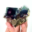 Natural Purple Phantom Fluorite and Calcite, Mineral Specimen: Yindu,Inner Mongolia (70*50*55MM) - image 4