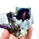 Natural Purple Phantom Fluorite and Calcite, Mineral Specimen: Yindu,Inner Mongolia (70*50*55MM) - image 3