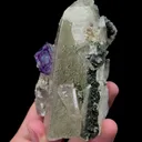 Natural Purple Phantom Fluorite and Calcite Mineral Specimen,High Quality Specimen,YAO GANG XIAN,HUNAN,CHINA(53*70*94mm) - image 3