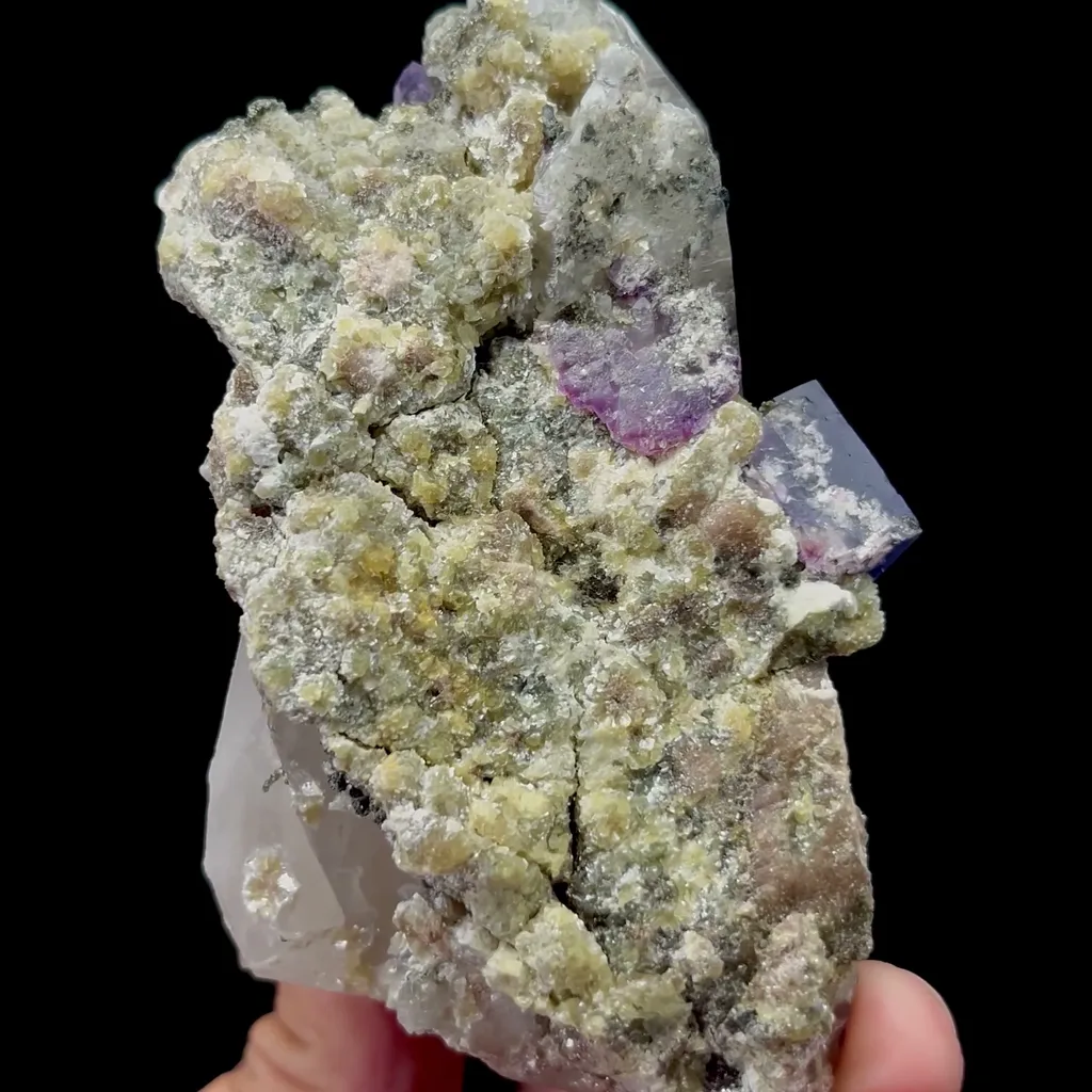 Natural Purple Phantom Fluorite and Calcite Mineral Specimen,High Quality Specimen,YAO GANG XIAN,HUNAN,CHINA(53*70*94mm) - image 4
