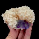 Natural Purple Phantom Fluorite and Calcite Mineral Specimen,High Quality Specimen,YAO GANG XIAN,HUNAN,CHINA(75*70*50mm) - image 1