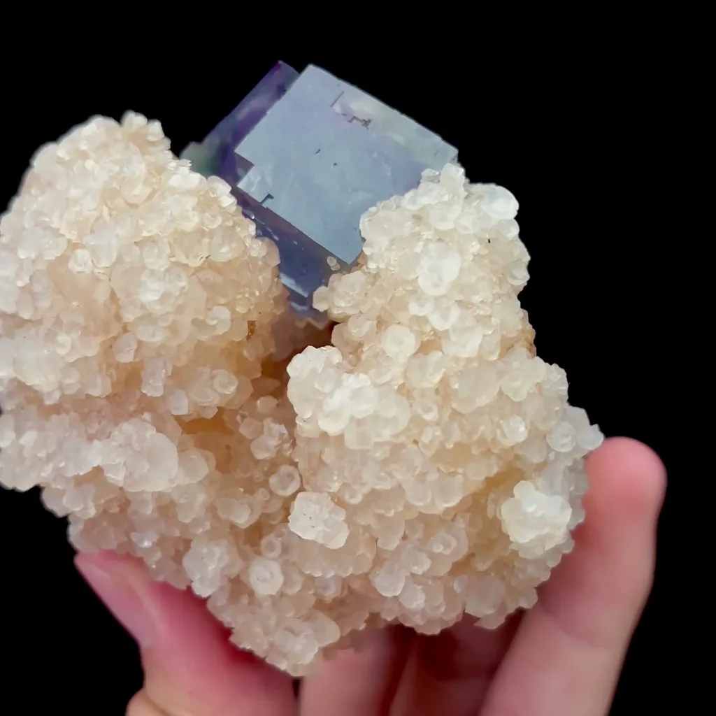 Natural Purple Phantom Fluorite and Calcite Mineral Specimen,High Quality Specimen,YAO GANG XIAN,HUNAN,CHINA(75*70*50mm) - image 3