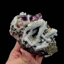 Natural Purple Phantom Fluorite and Calcite Mineral Specimen,High Quality Specimen,YINDU,INNER MONGOLIA,CHINA(110*80*55mm) - image 1