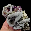 Natural Purple Phantom Fluorite and Calcite Mineral Specimen,High Quality Specimen,YINDU,INNER MONGOLIA,CHINA(110*80*55mm) - image 2