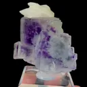 Natural Purple Phantom Fluorite and Calcite, Mineral Specimen:Yaogangxian,Hunan (50*50*20MM) - image 4