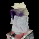 Natural Purple Phantom Fluorite and Calcite, Mineral Specimen:Yaogangxian,Hunan (50*50*20MM) - image 3