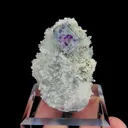 Natural Purple Phantom Fluorite and Clear Quartz Cluster, Mineral Specimen:Yaogangxian,Hunan (30*40*20MM) - image 4