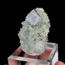 Natural Purple Phantom Fluorite and Clear Quartz Cluster, Mineral Specimen:Yaogangxian,Hunan (30*40*20MM) - image 2