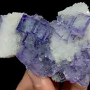 Natural Purple Phantom Fluorite and Clear Quartz Cluster, Mineral Specimen:Zhejiang,China (115*65*25MM) - image 2