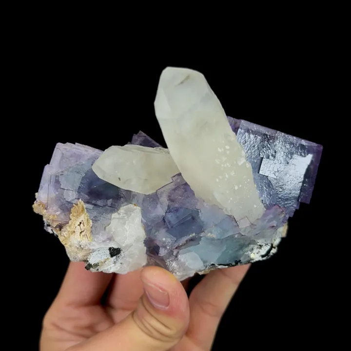 Natural Purple Phantom Fluorite and Crystal Mineral Specimen,High Quality Cluster Specimen:YAOGANGXIAN,CHINA(116*60*95mm) - image 3