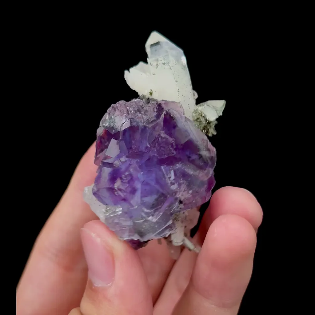 Natural Purple Phantom Fluorite and Crystal Mineral Specimen,High Quality Specimen,YAO GANG XIAN,HUNAN,CHINA(32*34*59mm) - image 3