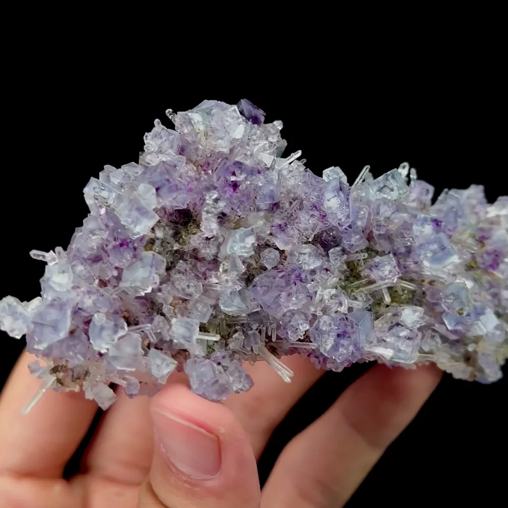 Natural Purple Phantom Fluorite and Crystal Mineral Specimen,High Quality Specimen,YINDU,INNER MONGOLIA,CHINA(55*32*108mm) - image 2