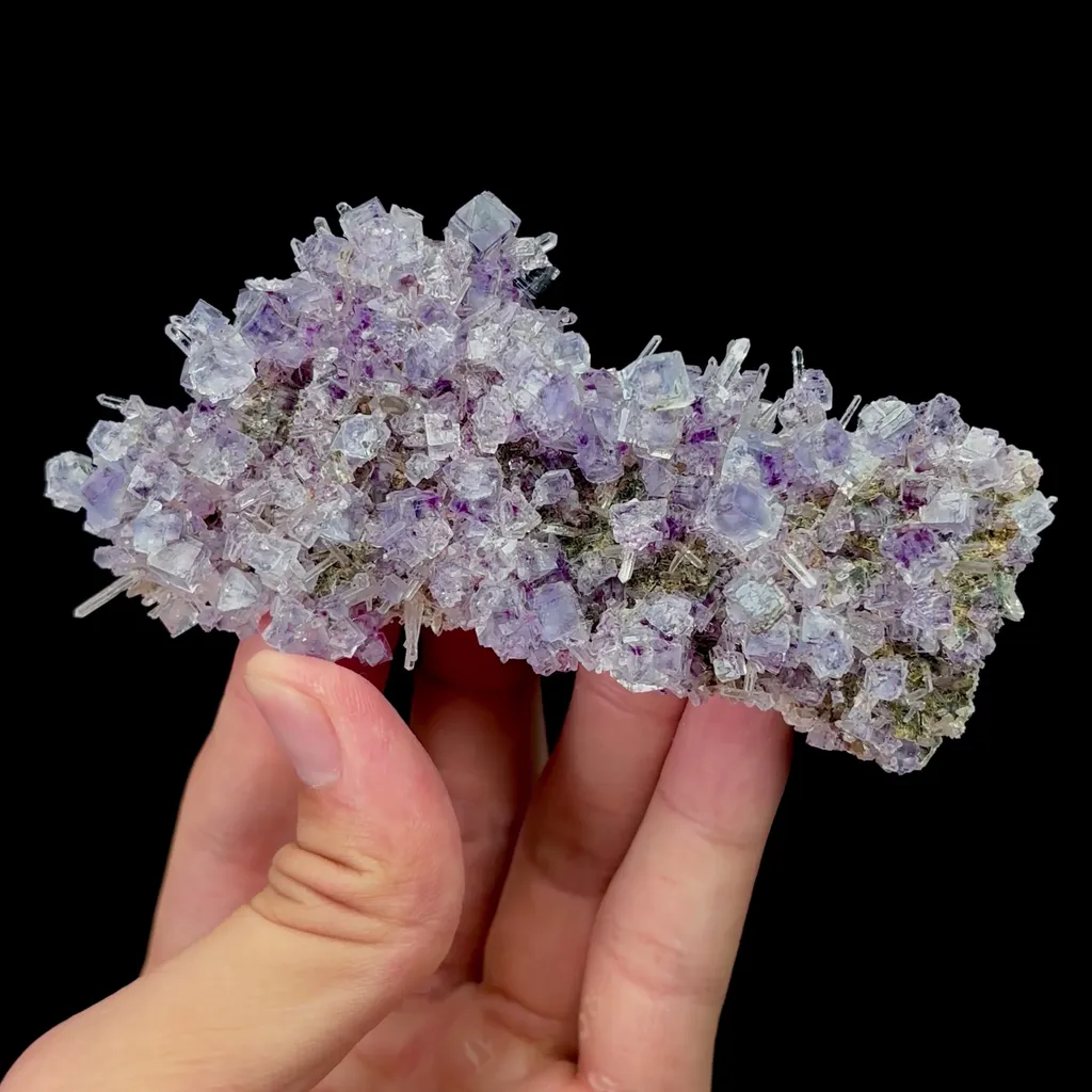 Natural Purple Phantom Fluorite and Crystal Mineral Specimen,High Quality Specimen,YINDU,INNER MONGOLIA,CHINA(55*32*108mm) - image 4