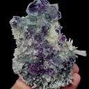 Natural Purple Phantom Fluorite and Crystal Mineral Specimen,High Quality Specimen,YINDU,INNER MONGOLIA,CHINA(98*77*34mm) - image 1