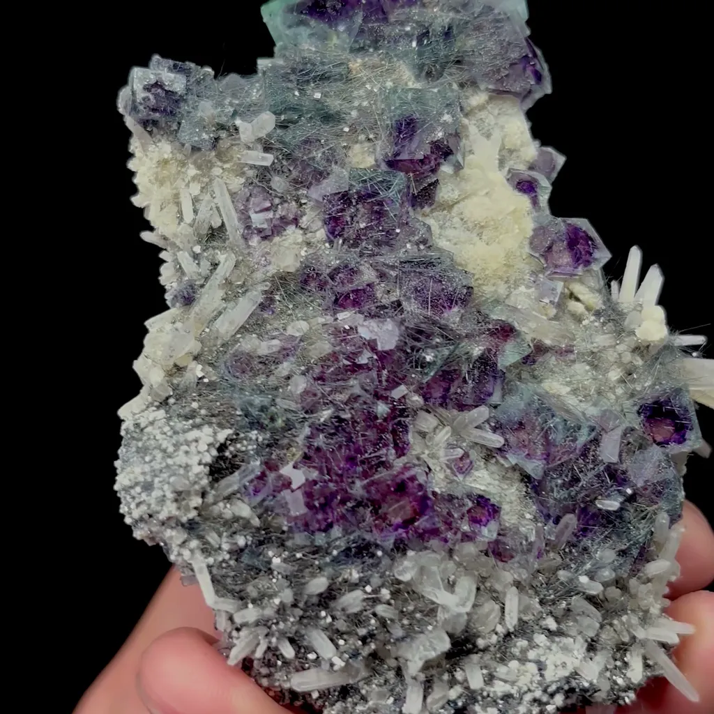 Natural Purple Phantom Fluorite and Crystal Mineral Specimen,High Quality Specimen,YINDU,INNER MONGOLIA,CHINA(98*77*34mm) - image 2