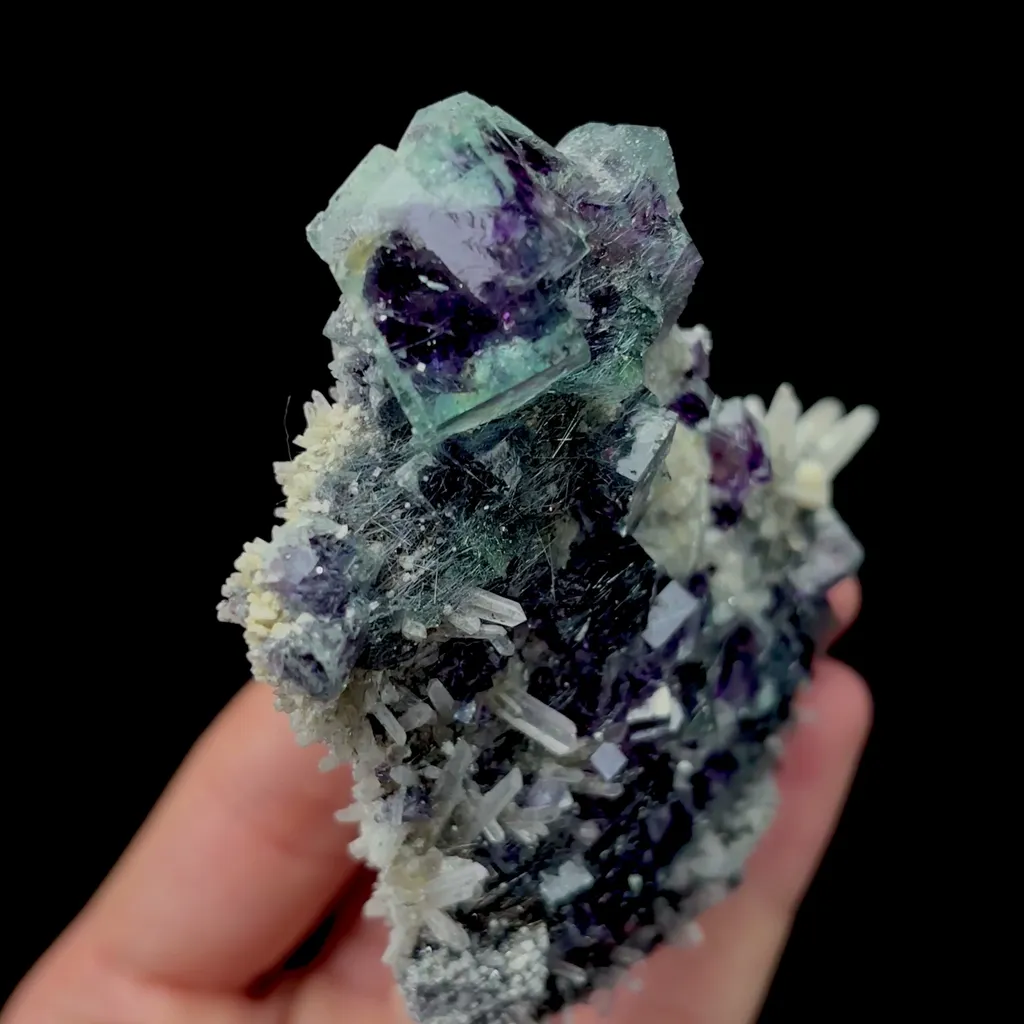 Natural Purple Phantom Fluorite and Crystal Mineral Specimen,High Quality Specimen,YINDU,INNER MONGOLIA,CHINA(98*77*34mm) - image 3