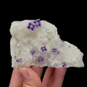 Natural Purple Phantom Fluorite and Crystal,Cube Mineral Specimen:HENAN China (100*45*60mm) - image 1