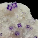 Natural Purple Phantom Fluorite and Crystal,Cube Mineral Specimen:HENAN China (100*45*60mm) - image 4