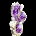Natural Purple Phantom Fluorite and Dolomite coexist comes from Shangbao,Hunan 30*25*75MM - image 1