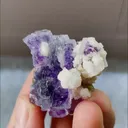 Natural Purple Phantom Fluorite and Dolomite Mineral Specimen,High Quality Specimen,YINDU,INNER MONGOLIA,CHINA(35*25*25mm) - image 5