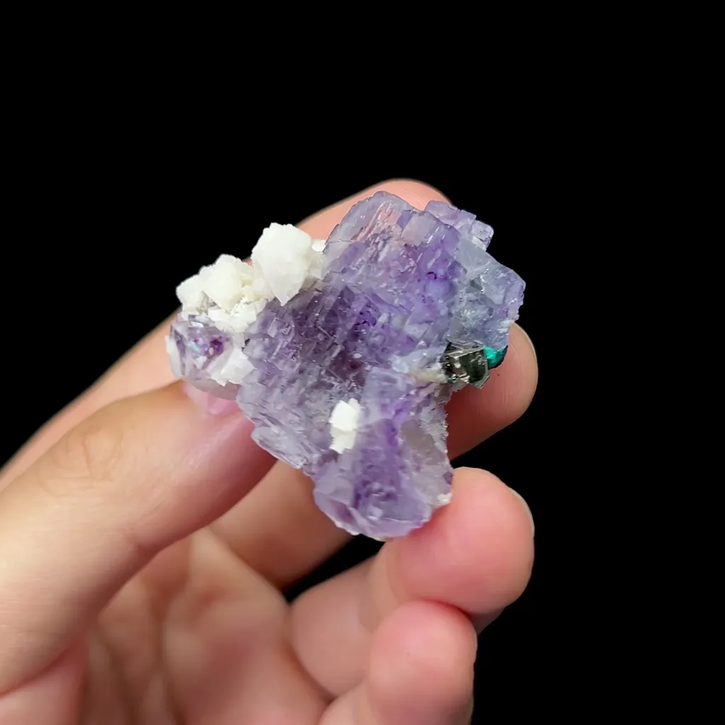 Natural Purple Phantom Fluorite and Dolomite Mineral Specimen,High Quality Specimen,YINDU,INNER MONGOLIA,CHINA(35*25*25mm) - image 2